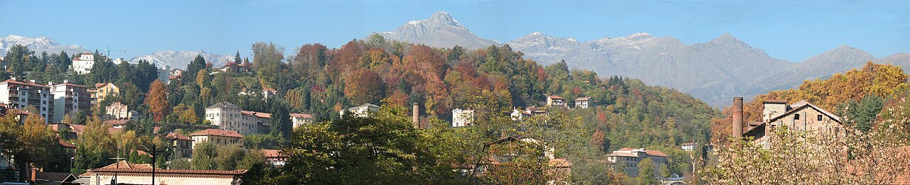 Biella vista da Chiavazza